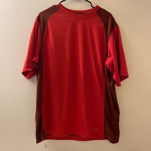 Alpine Design Mens‎ XL Dri-Logic Red Short Sleeve Outdoor T-Shirt Hiking Camping
